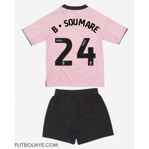 Camiseta Leicester City Boubakary Soumare #24 Tercera Equipación para niños 2025-26 manga corta (+ pantalones cortos)